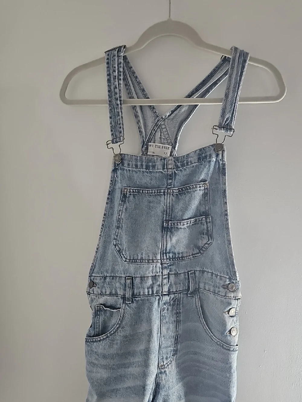 We The Free Light Blue Denim Short'alls - Picture 1 of 9